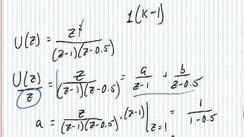 Inverse Z-Transform: Partial Fraction Expansion and Table Lookup