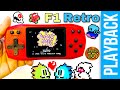 F1 games retro console handheld NES game playback review F1 复古游戏机掌机