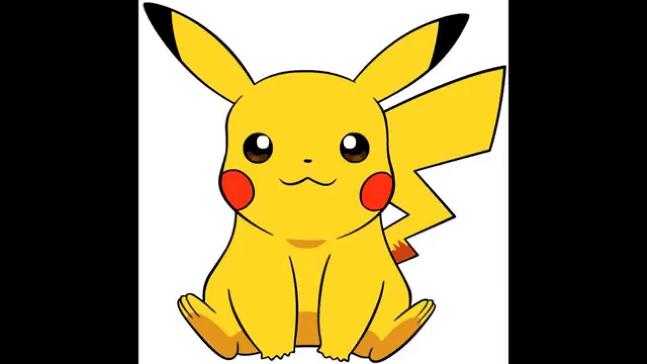dibujando a pikachu de pokemon 2015 - YouTube