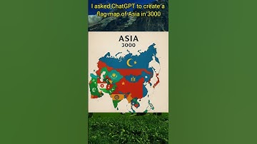 I asked ChatGPT to create a flag map of Asia in 3000 #future #chatgpt #asia  #shorts #map