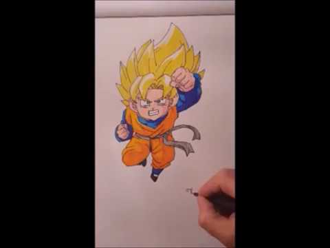 Come Disegnare Goten Ssj Dragon Ball Z Colorare Per Bambini Impara Col Youtube