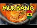 EAT MUKBANG | GHANA'S BEST FOOD, FUFU  MUKBANG || FUFU CHALLENGE ,COUPLE SMASH IT