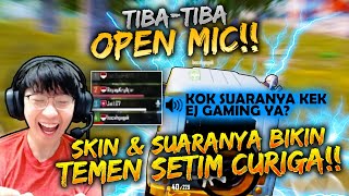 TIBA2 OPEN MIC BIKIN TEMEN SETIM PENASARAN! LIHAT SKIN & SUARANYA KOK MIRIP EJGAMING? | PUBG MOBILE