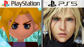 Final Fantasy VII Rebirth (Nibelheim Incident) - PS1 Original vs. PS5 Remake | Side by Side