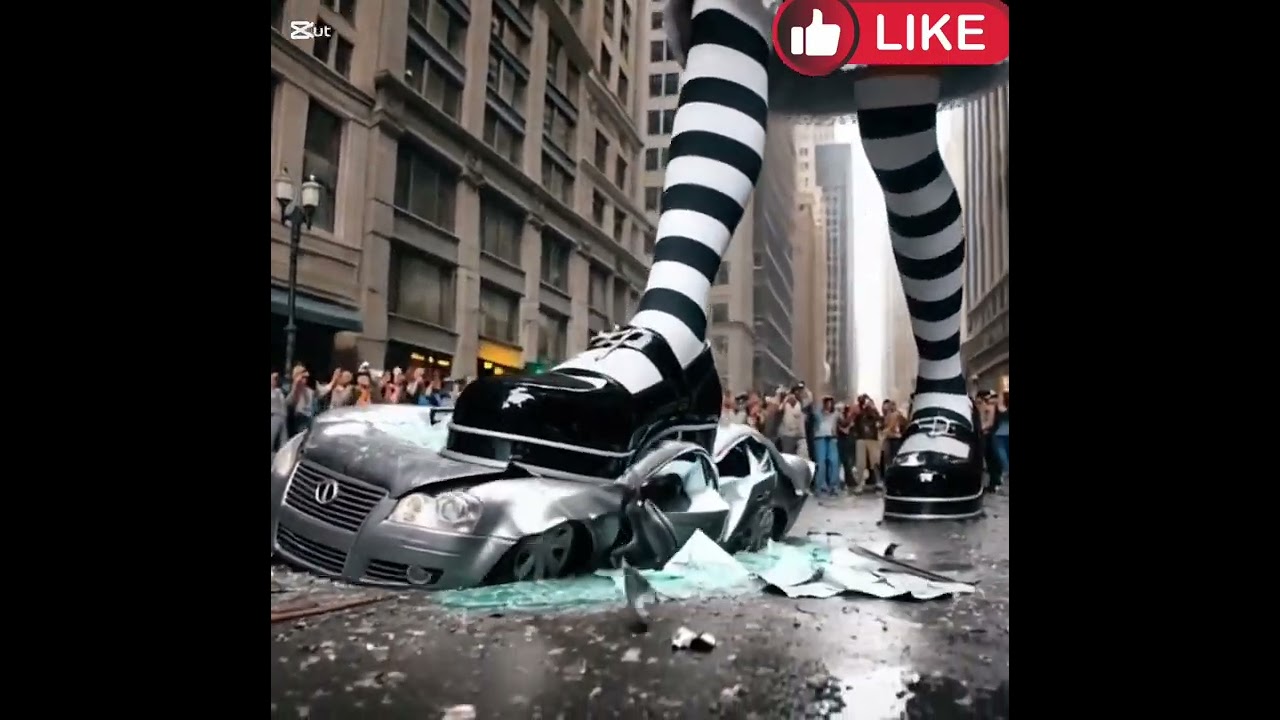 GTS Maid CRUSHING Car Part 3! Massive Stomp Fantasy Art