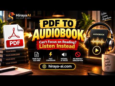 PDF to Audiobook: Can’t Focus on Reading? Listen Instead (Free Preview)