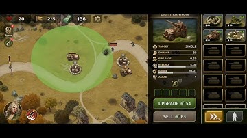 WWII Defense: RTS Army TD game Level 5 Easy(mobile)