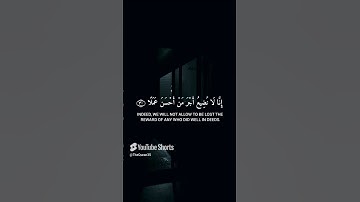 إن الذين آمنوا وعملوا الصالحات إنا لا نضيع أجر من أحسن عملا • من سورة الكهف • القارئ احمد خضر
