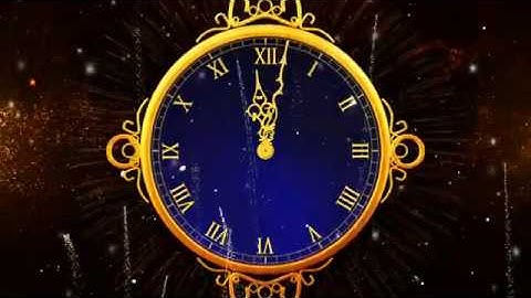 Happy New Year CLOCK  Countdown Timer with Sound Effects  4K