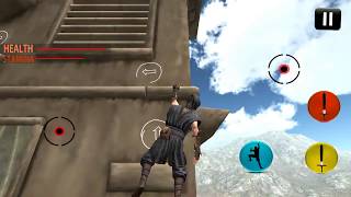 Ninja Assassin Crazy Climber X game - iOS gameplay screenshot 2