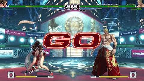 LEVEL 5 Mai Shiranui VS Geese Howard KOF XIV BATTLE TUTORIAL The King of Fighters XIV