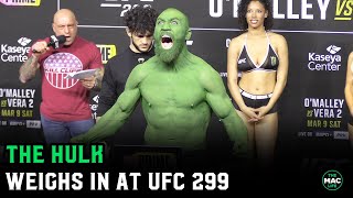 Return Of The Hulk At Ufc 299 Ceremonial Weigh-Ins