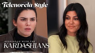 Things turn violent after kendall jenner accuses kourtney kardashian
of trying to make her look bad in front friends! watch on "keeping up
con los kar...
