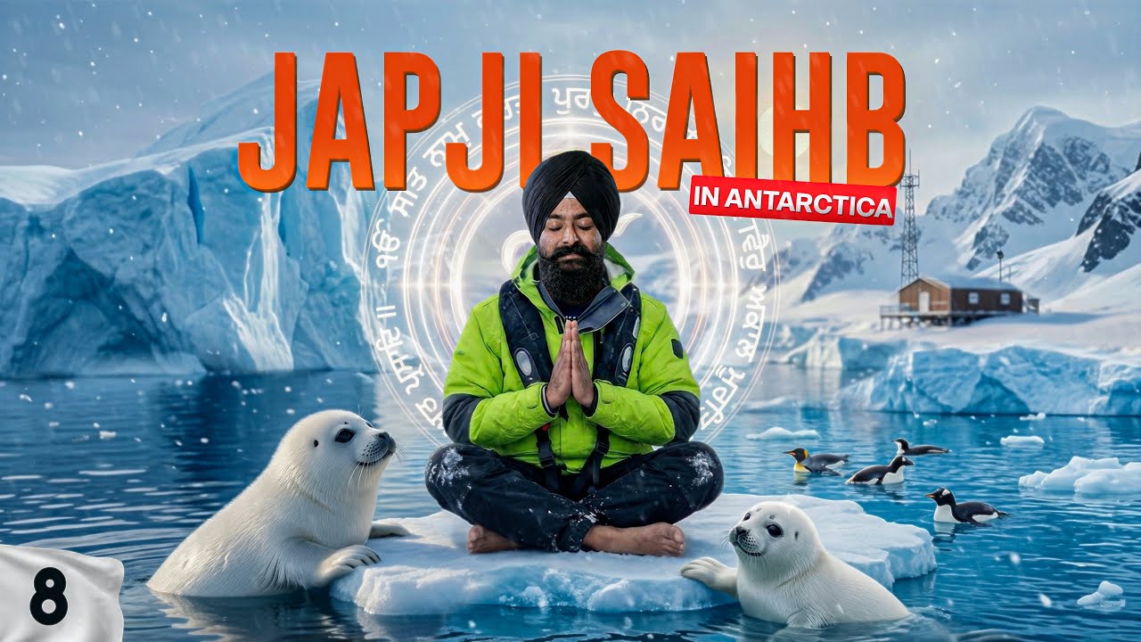 ਅੰਟਾਰਟੀਕਾ ਦੇ ਸਵਰਗ ਚ ਕੀਤਾ ਜਪੁਜੀ ਸਾਹਿਬ🙏ਪੈਂਗੂਇਨ ਵੀ ਕਰ ਰਹੇ ਰੱਬ ਅੱਗੇ ਅਰਦਾਸ🐧Punjabi Travel Vlog|Antarctica