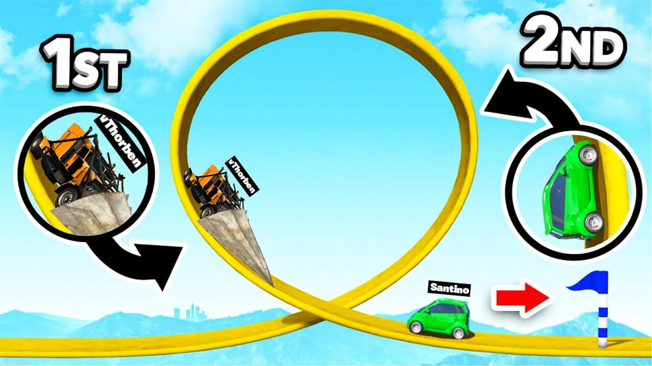 1v1 in MEGA Looping! (GTA 5 Races)