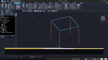 midas nGen Tutorial :  Basic Modeling 07 Create Members