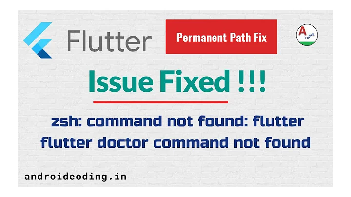 Flutter : zsh command not found | 100% Resolved | Permanent path fix !!!| Subtitles | flutter coding