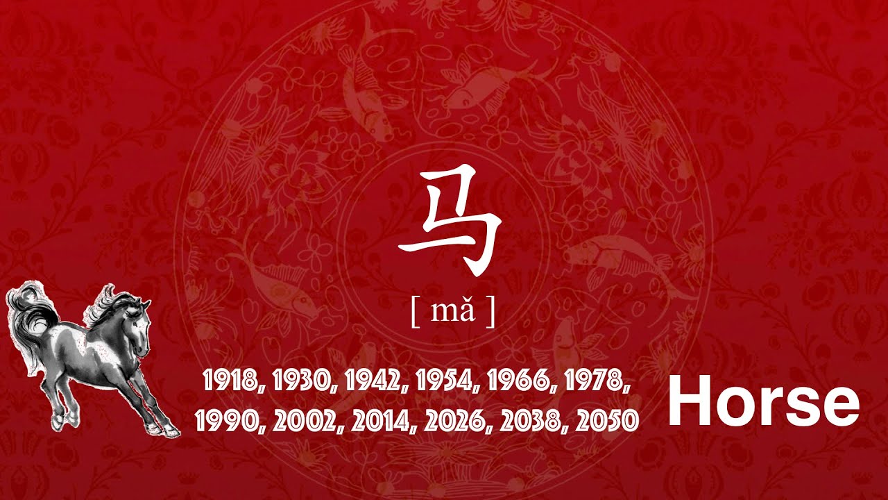 Is your Chinese Zodiac Sign 'Horse' + Mandarin Pronunciation 马 ma - YouTube