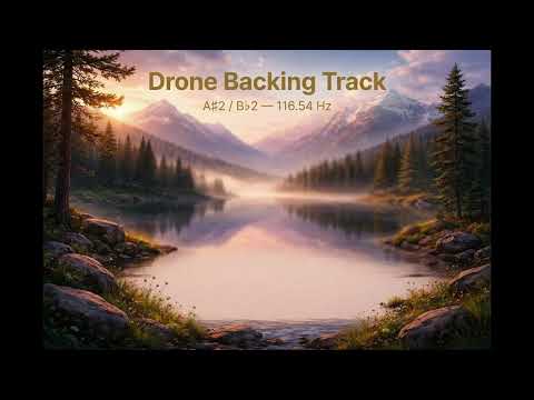 Drone Backing Track - A#/Bb2 - 116.54Hz