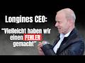 Longines CEO enthüllt Details über die Zukunft der Marke | Matthias Breschan Interview