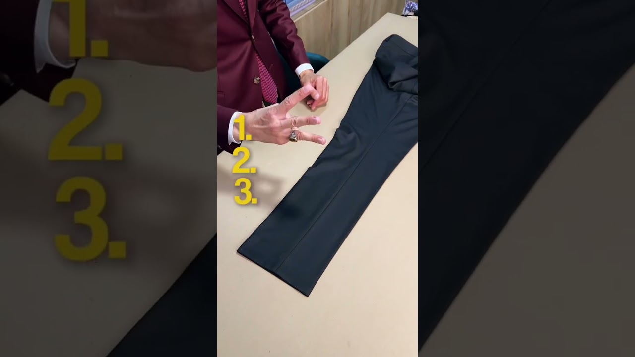 ¿No sabes cómo planchar bien tu pantalón de traje? 👖