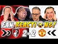 Man United Fans GUTTED 🤣 Reactions to Bournemouth 2-2 Man United | Premier League Fan Reactions