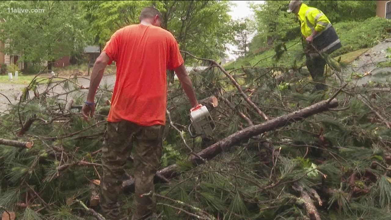 'God spared us' | Clean up begins behind tornado warnings, severe ...