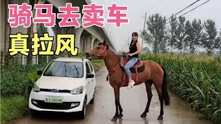 这女的火了《出门都是骑马骑羊骑驴》这把电娇都拉去卖了，真是作