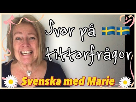 Answers to viewer questions - Learn Swedish with Marie