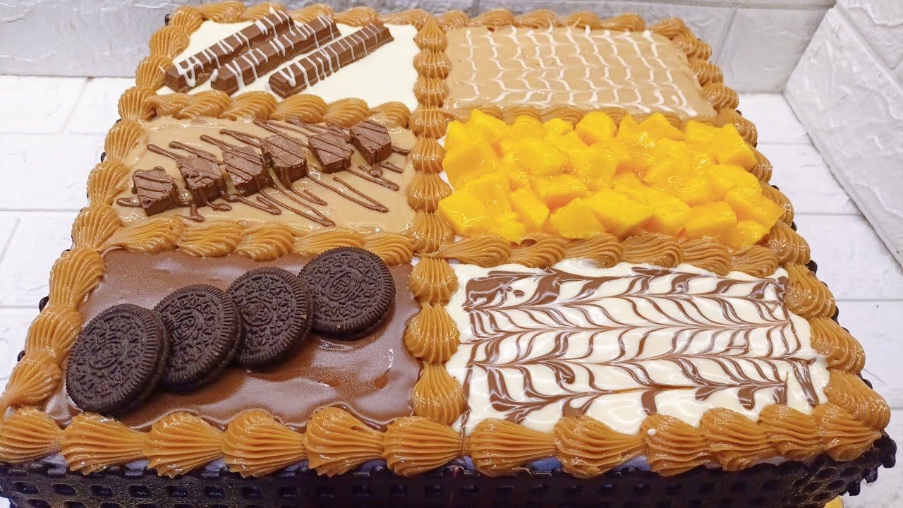 تزين تورته مقاس ٤٠ في ٤٠ بتزين افخم من تزين المحلات 💪😍