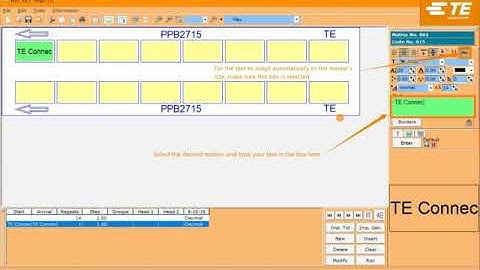 HTS600 Printer Software - How to print two lines on one marker