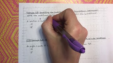 Chapter 2.4 Identify the Conditional within a Biconditional Statement Ex. 1