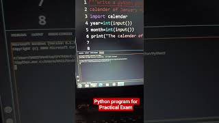 Python Program for O level M3R5  practical Exam #pythonpractical #abhayexcelcomputer #shorts