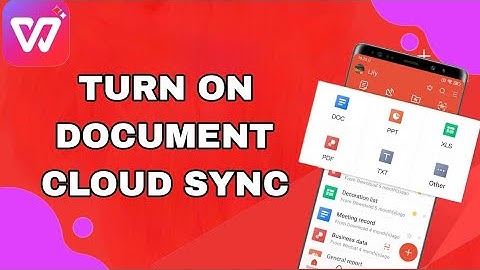 How To Turn On Document Cloud Sync On WPS Office App