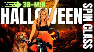 🎃 30 Min Spin Class at Home! | Dark Beats Rhythm Ride | Full Body Burn