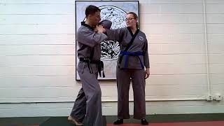 Sinmoo Hapkido Foundations: Episode 56 - Angled Step and Straight Arm