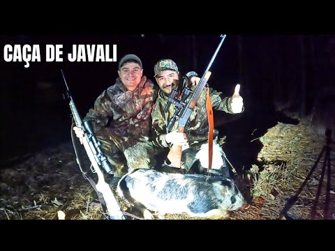 CAÇANDO JAVALI COM RIFLE CALIBRE 30-30