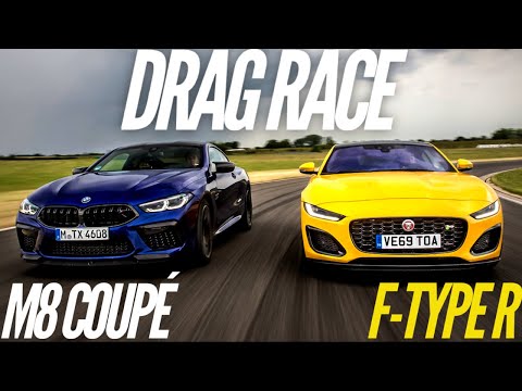 DRAG RACE : BMW M8 Competition VS Jaguar F Type R