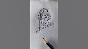 This Anime Girl Drawing is Everything ✨ #art #shorts #foryou #tutorial #satisfying #drawing #howto