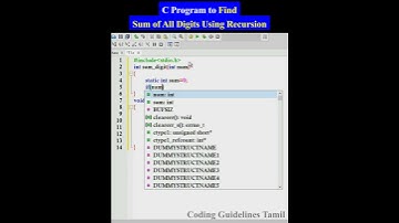 C Program to Find Sum of All Digits Using Recursion | C Programming