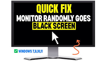 100% Fixed! Monitor Randomly Goes Black Screen Windows 7/8/10/11💻2025