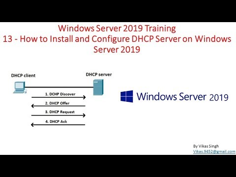 Windows Server 2019 Training 13 - How to Install and Configure DHCP Server on Windows Server 2019