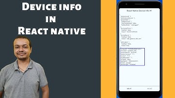 🔴 Learn to Get Device Info in React Native App