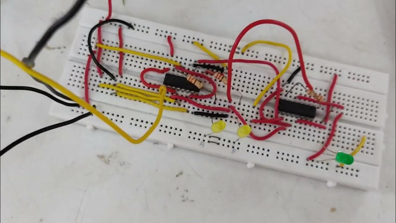 7476 ic,3 bit asynchronous up counter practical - YouTube