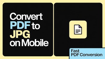 How to Convert PDF to JPG on Mobile | Step-by-Step Guide (2025)
