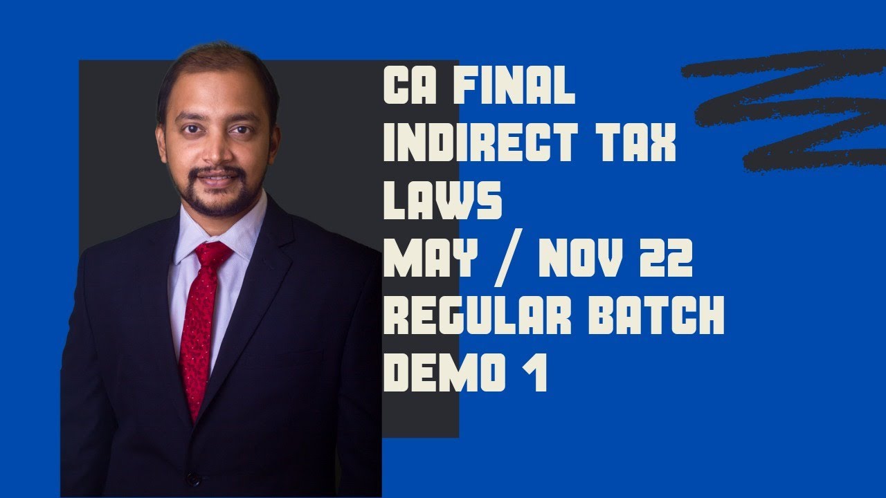 CA FINAL IDT | MAY / NOV 22 | Regular Batch | Demo 1 - YouTube