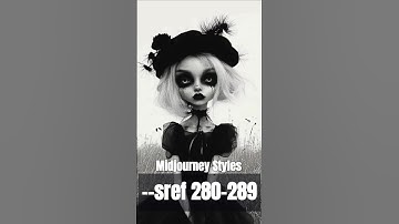 MidJourney Style Reference Codes (sref) 280-289: Unlock 10 Unique AI Art Styles #Midjourney #sref