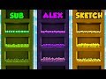 SUB vs ALEX vs SKETCH - SKYSCRAPER BASE in Minecraft! (The Pals)