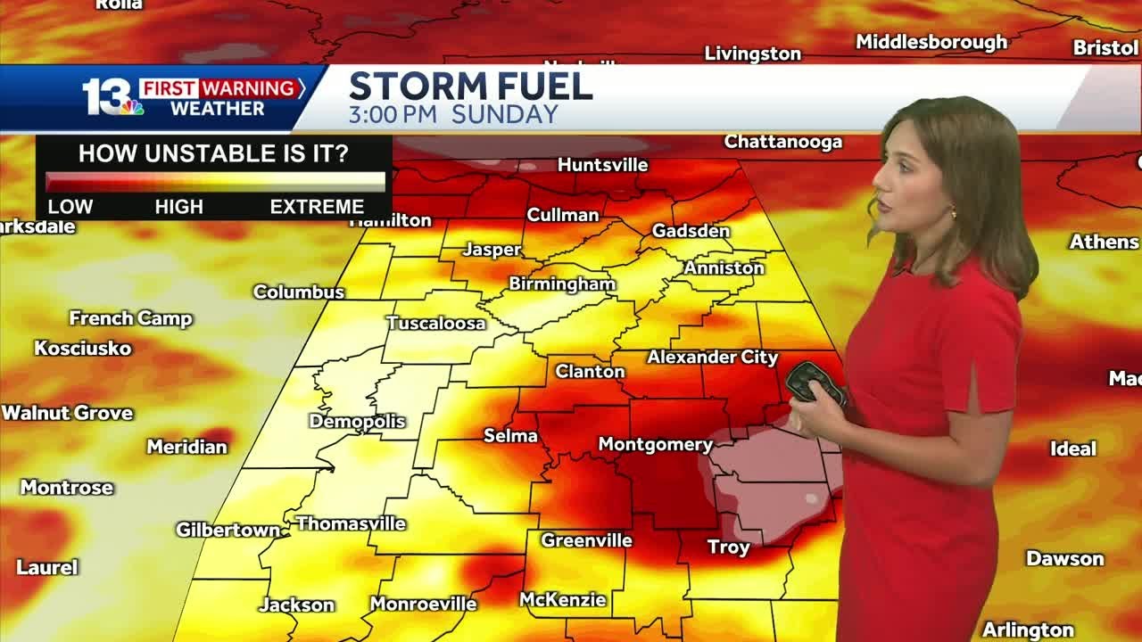 More strong to severe storms are forecast for Alabama heading into the ...