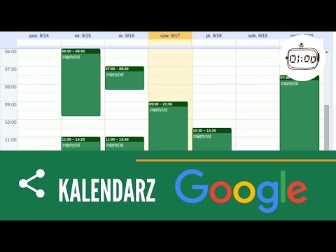 Kalendarz Google. Jak udostępniać?